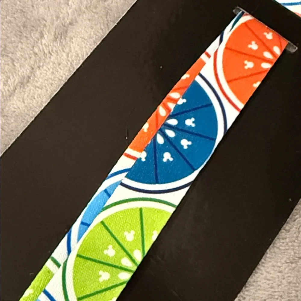 Mickey Mouse Orange Lanyard - Picture 2 of 3